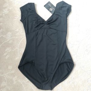 NWT Capezio ABT Black Cap Sleeve Leotard